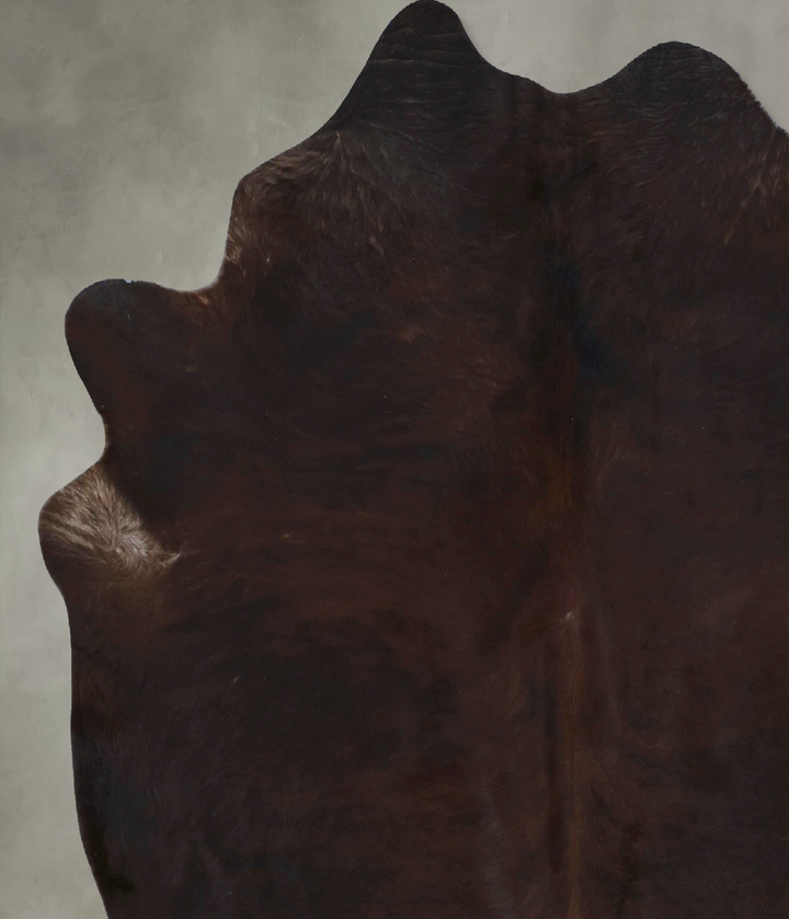 Dark Brindle X-Large Brazilian Cowhide Rug 7'5"H x 6'5"W #B20762 by Hudson Hides