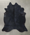 Solid Black XX-Large Brazilian Cowhide Rug 7'8
