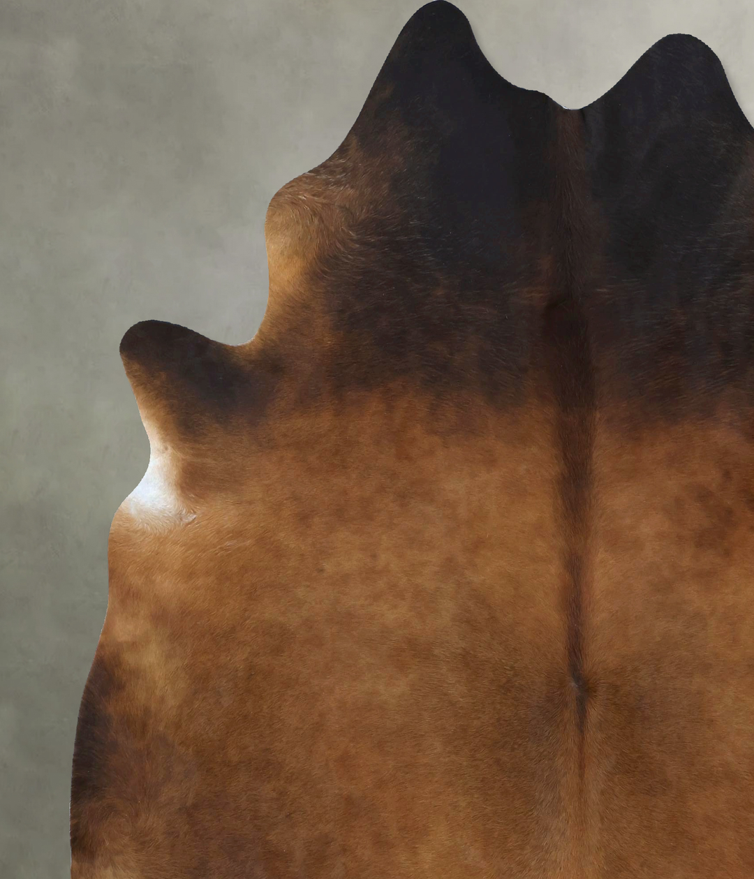 Warm Caramel XX-Large Brazilian Cowhide Rug 7'8"H x 6'8"W #B20778 by H