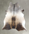 Grey with Beige X-Large Brazilian Cowhide Rug 7'6