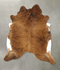 Medium Brindle X-Large Brazilian Cowhide Rug 7'4