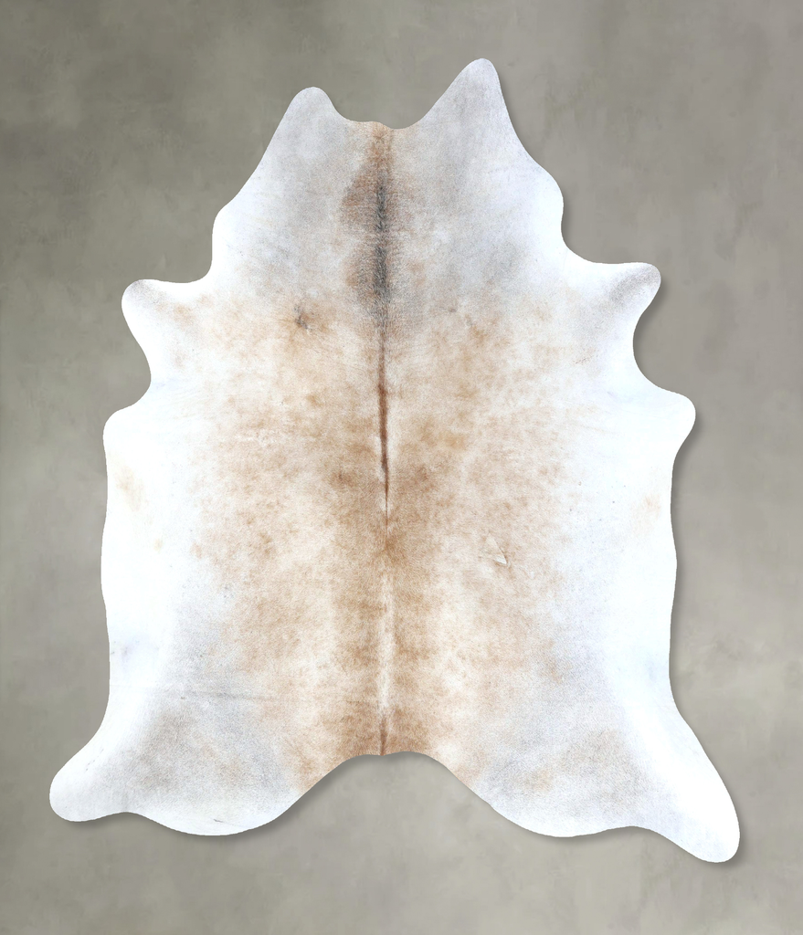 Grey with Beige XX-Large Brazilian Cowhide Rug 8'0"H x 6'9"W #B20785 by Hudson Hides