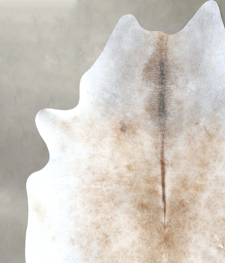 Grey with Beige XX-Large Brazilian Cowhide Rug 8'0"H x 6'9"W #B20785 by Hudson Hides