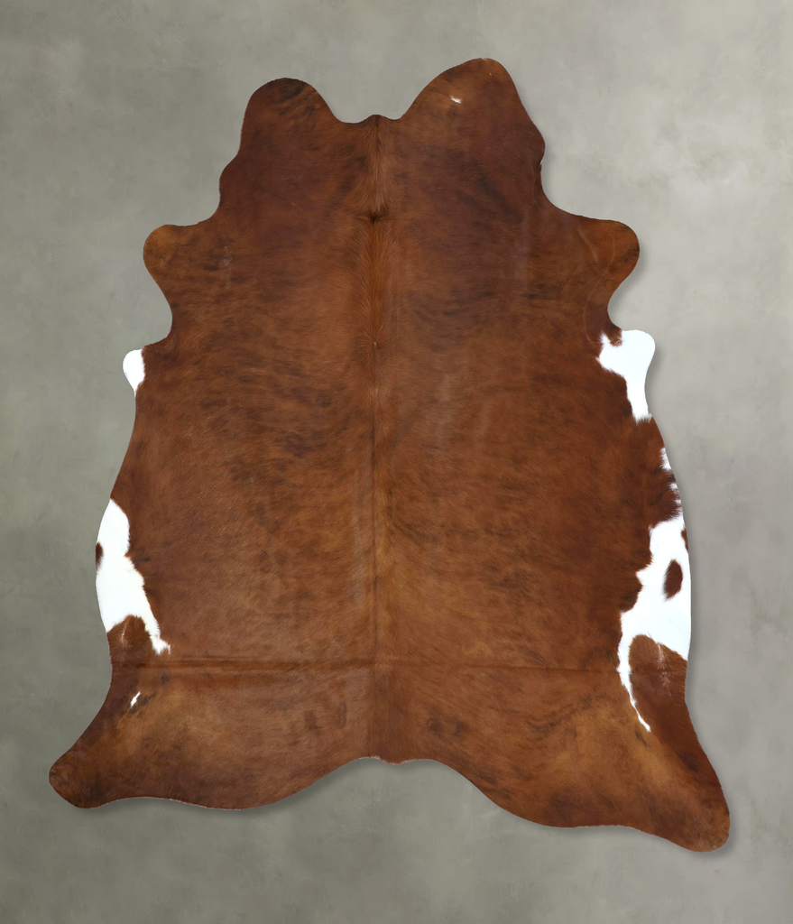 Medium Brindle XX-Large Brazilian Cowhide Rug 7'11"H x 6'11"W #B20791 by Hudson Hides