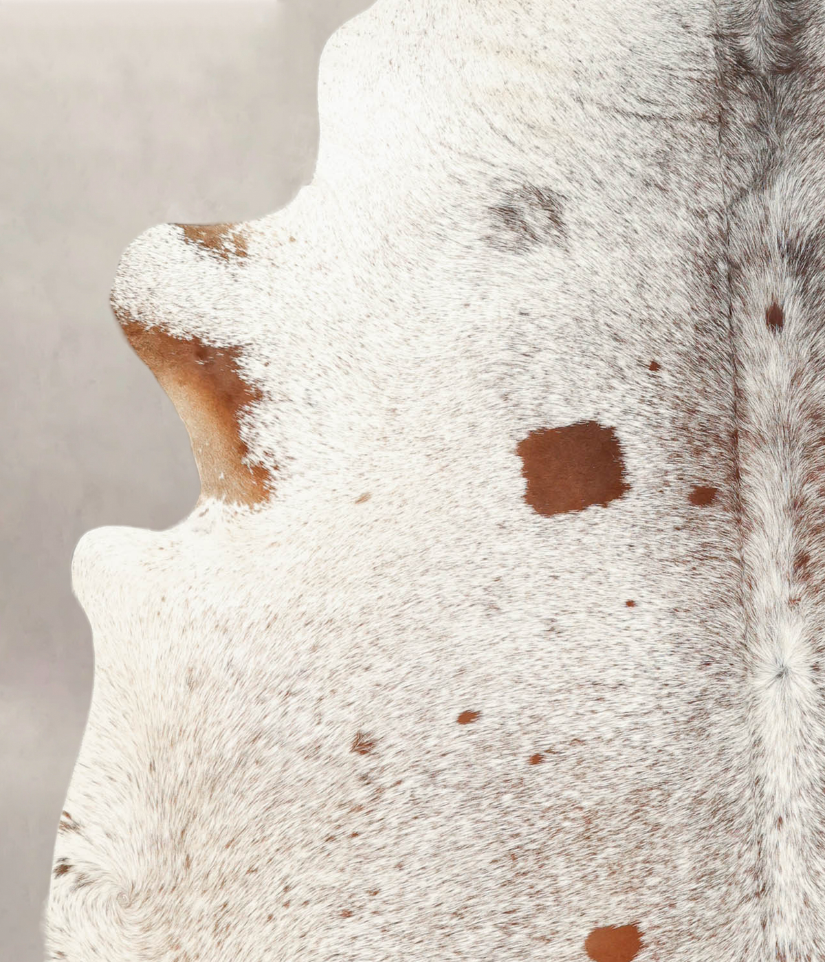 Salt and Pepper Brown X-Large Brazilian Cowhide Rug 7'4"H x 6'7"W #B2080 by Hudson Hides