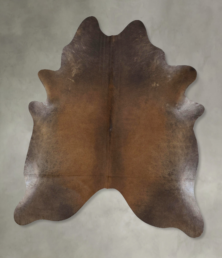 Chocolate XX-Large Brazilian Cowhide Rug 7'10"H x 6'6"W #B20800 by Hudson Hides