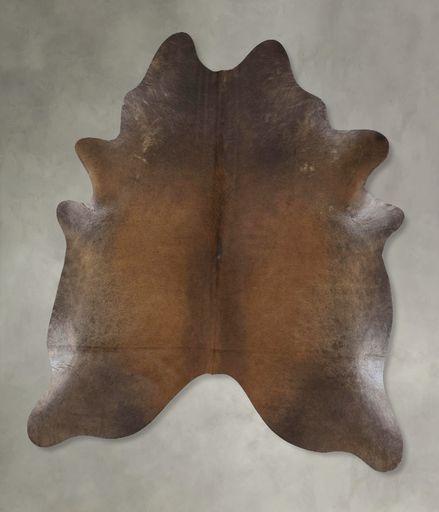 Chocolate XX-Large Brazilian Cowhide Rug 7'10"H x 6'6"W #B20800 by Hudson Hides