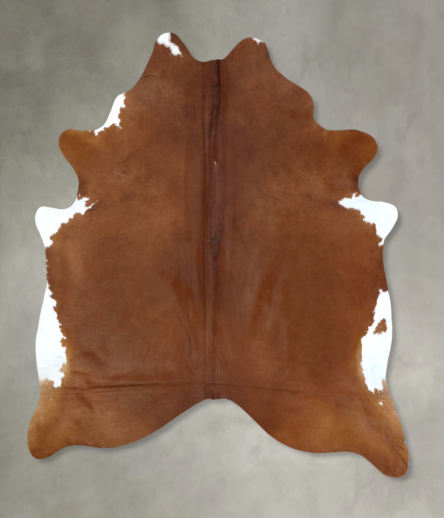 Solid Brown XX-Large Brazilian Cowhide Rug 8'4"H x 7'0"W #B20807 by Hudson Hides