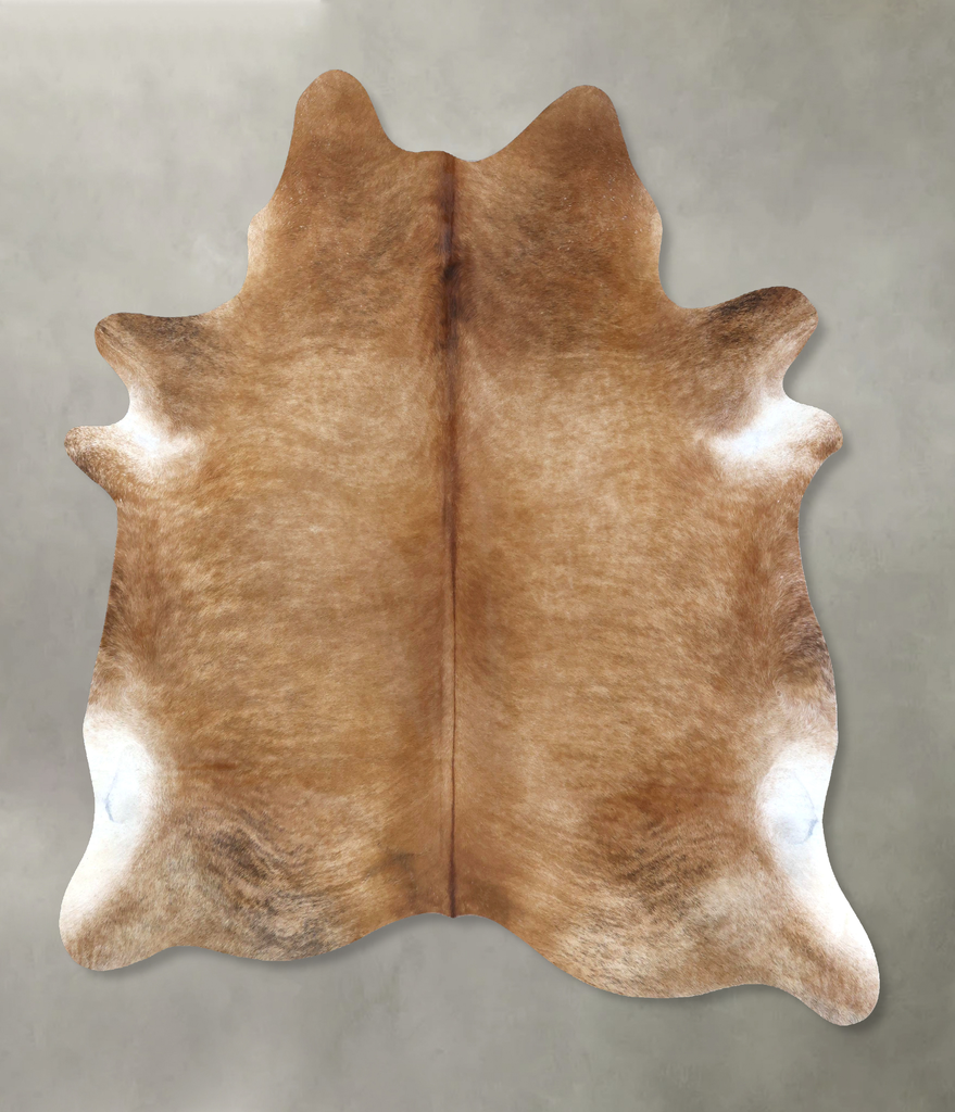 Light Caramel XX-Large Brazilian Cowhide Rug 8'2"H x 7'1"W #B20808 by Hudson Hides