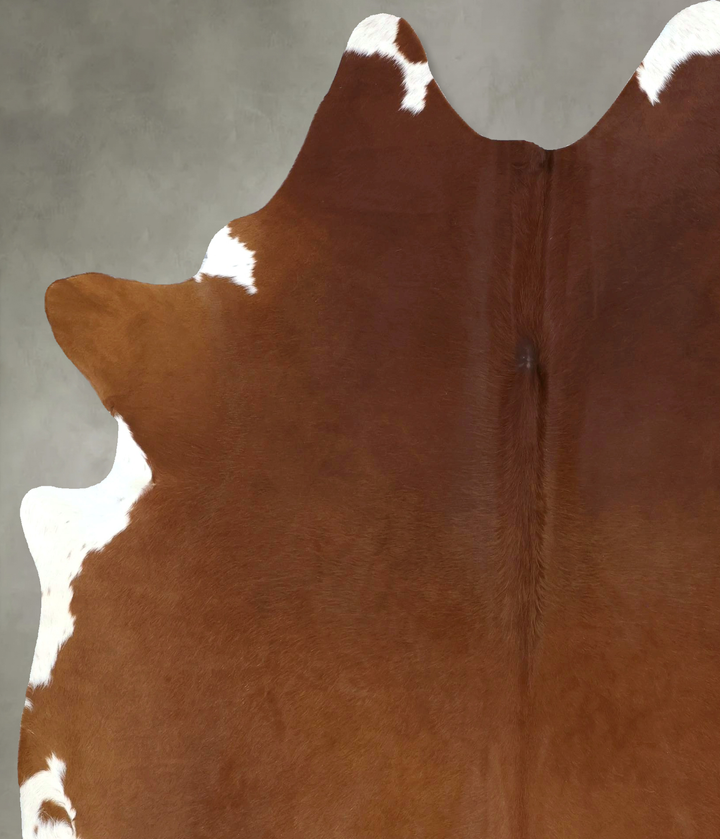 Solid Brown X-Large Brazilian Cowhide Rug 7'8"H x 6'5"W #B20817 by Hudson Hides