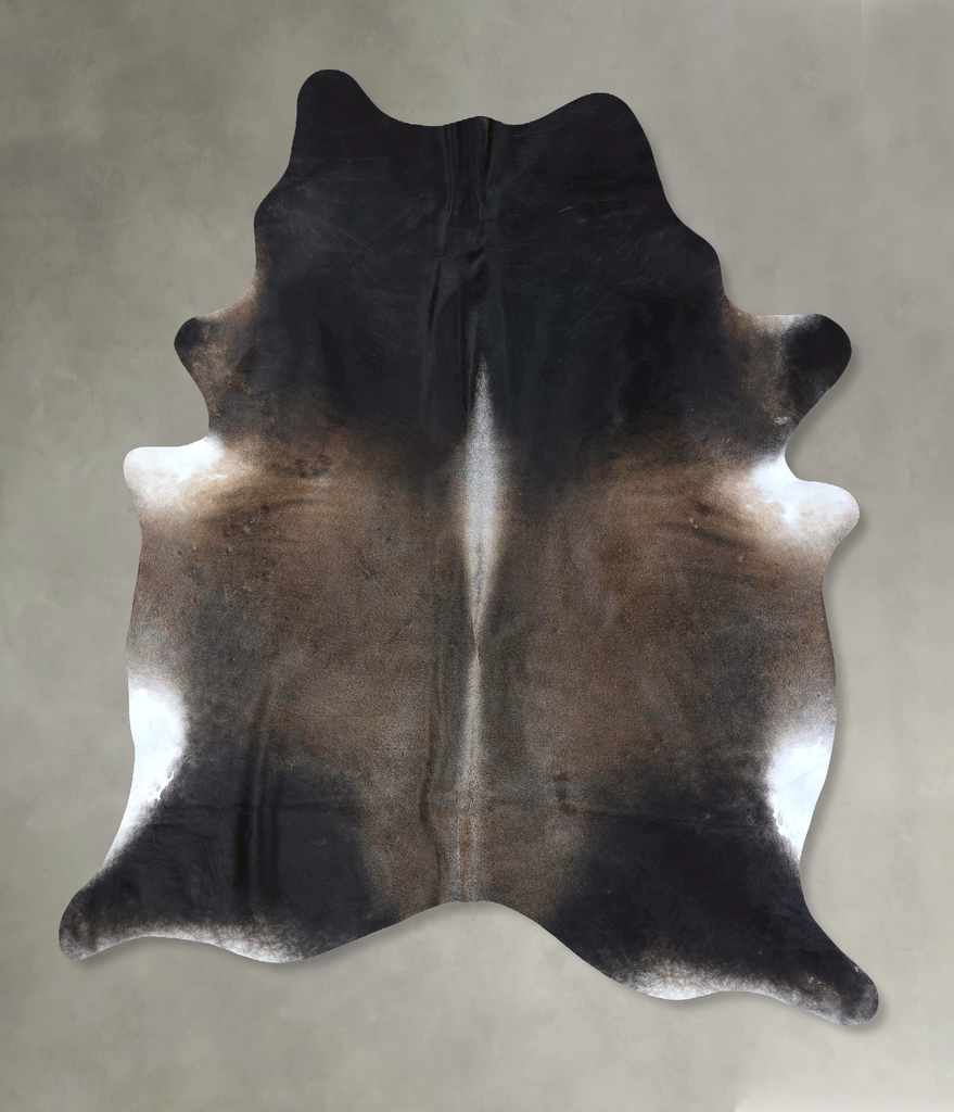 Dark Grey XX-Large Brazilian Cowhide Rug 8'11"H x 6'11"W #B20821 by Hudson Hides
