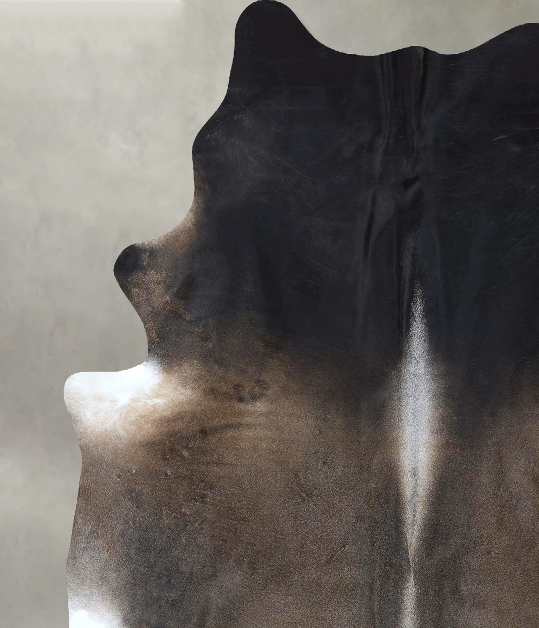 Dark Grey XX-Large Brazilian Cowhide Rug 8'11"H x 6'11"W #B20821 by Hu
