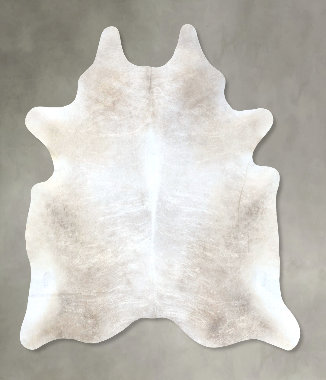 Grey with Beige XX-Large Brazilian Cowhide Rug 8'4"H x 6'10"W #B20822 