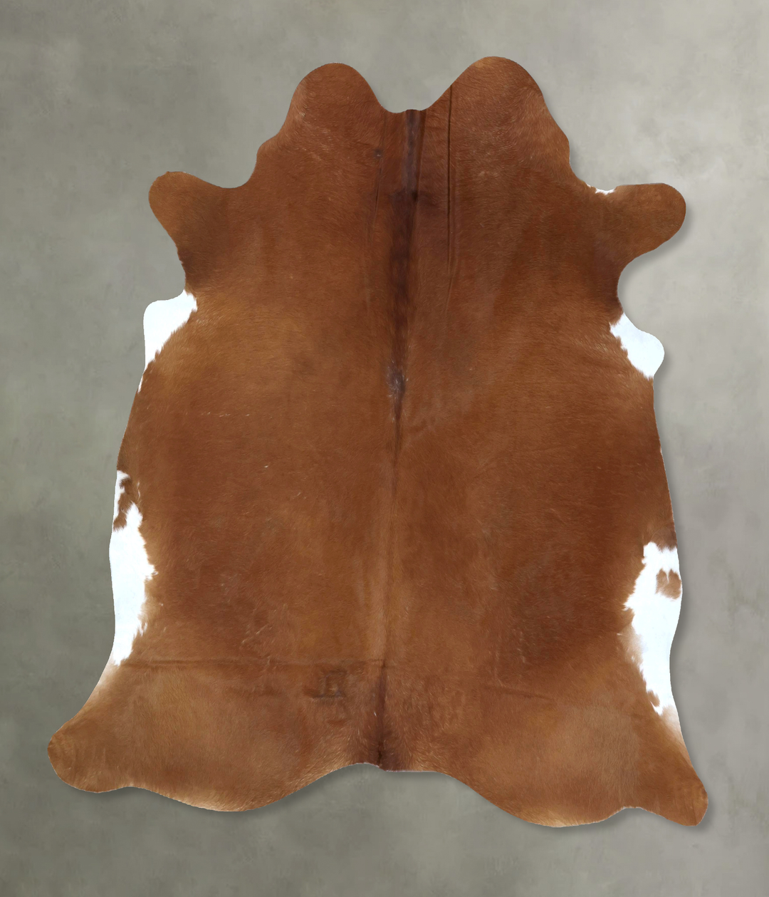 Solid Brown X-Large Brazilian Cowhide Rug 7'4"H x 6'10"W #B20825 by Hu