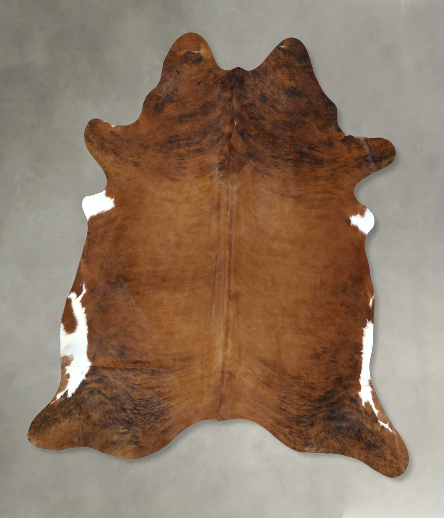 Medium Brindle XX-Large Brazilian Cowhide Rug 8'4"H x 7'5"W #B20828 by Hudson Hides