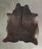 Chocolate XX-Large Brazilian Cowhide Rug 7'10