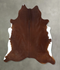 Solid Brown XX-Large Brazilian Cowhide Rug 7'3