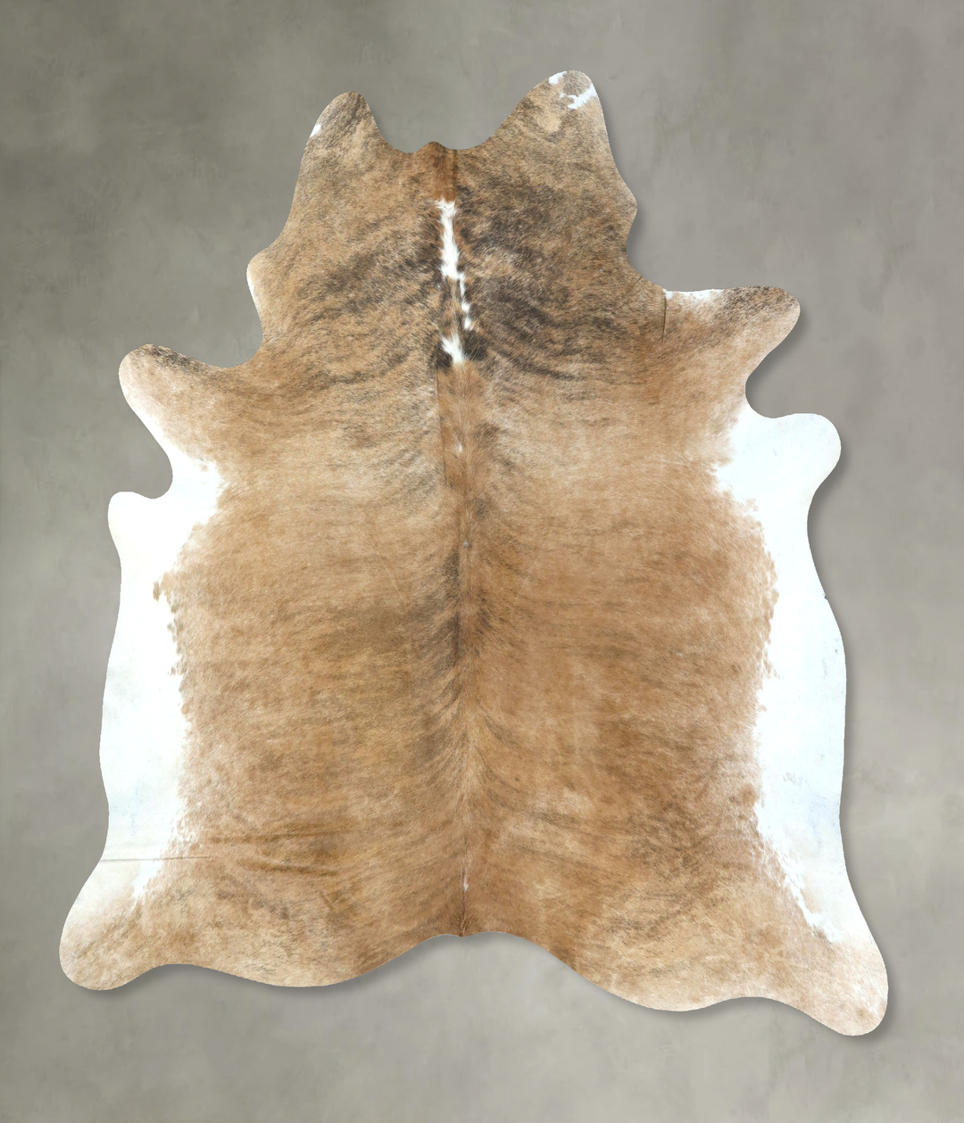 Light Brindle XX-Large Brazilian Cowhide Rug 8'2"H x 7'2"W #B20861 by 