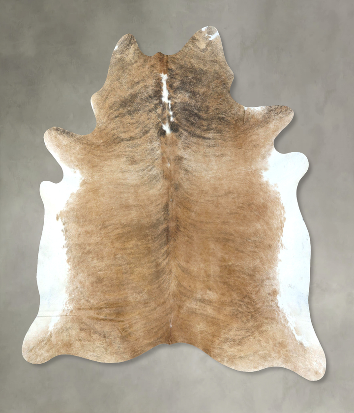 Light Brindle XX-Large Brazilian Cowhide Rug 8'2"H x 7'2"W #B20861 by Hudson Hides
