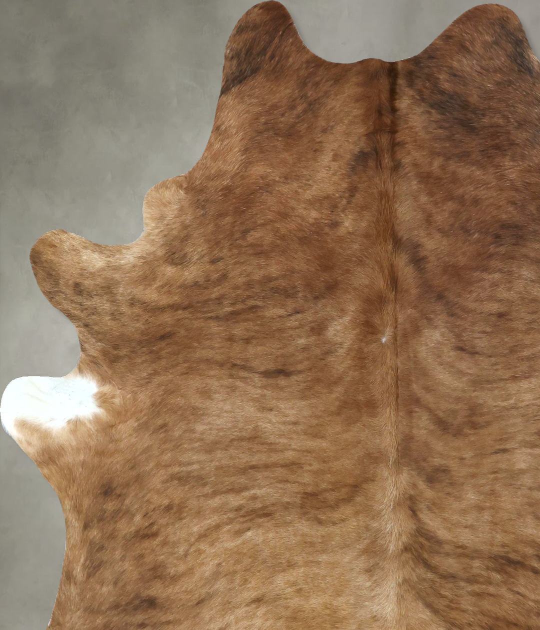 Medium Brindle X-Large Brazilian Cowhide Rug 7'11"H x 6'3"W #B20863 by