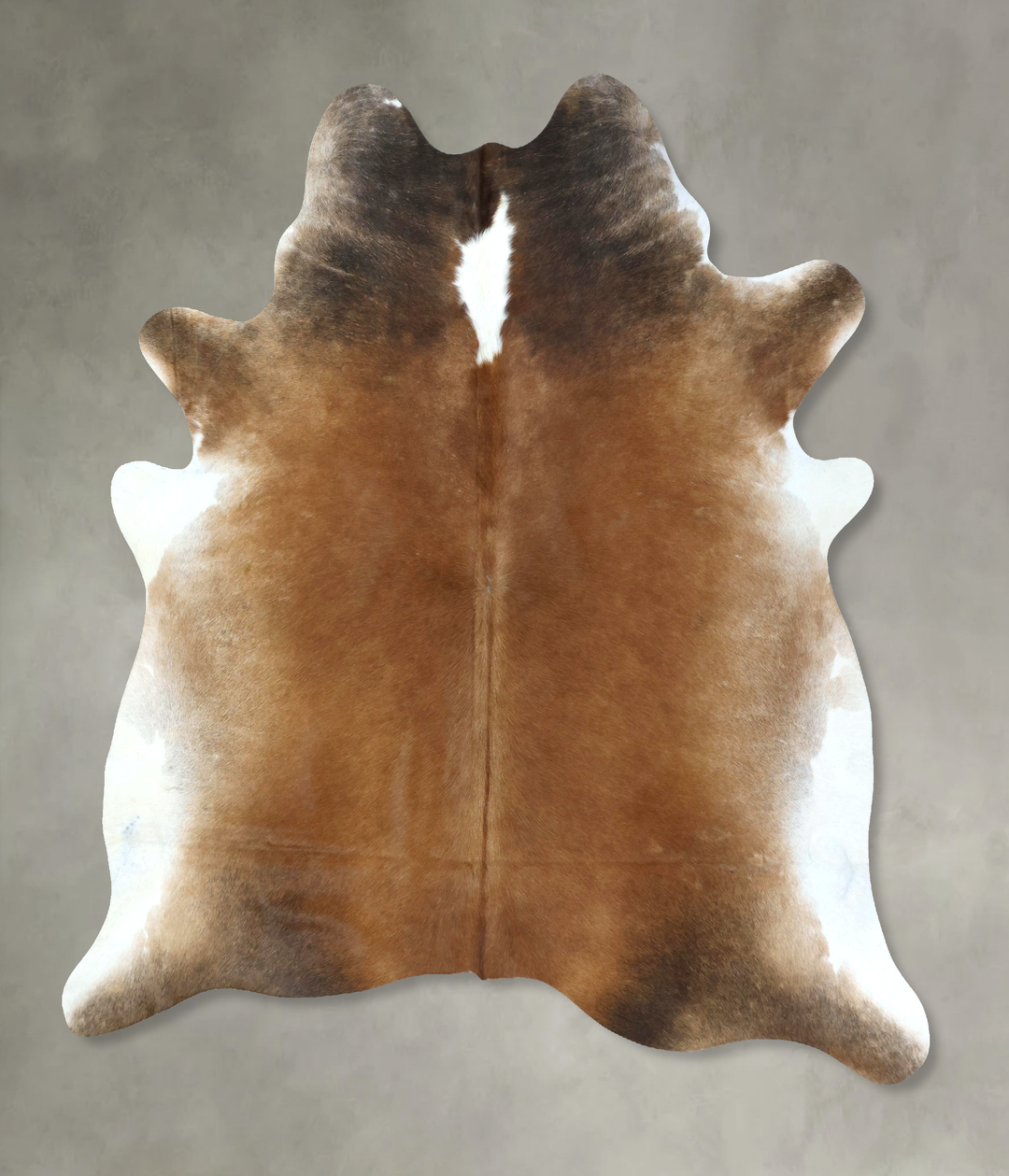 Warm Caramel XX-Large Brazilian Cowhide Rug 8'2"H x 7'2"W #B20865 by H