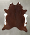 Solid Brown XX-Large Brazilian Cowhide Rug 7'11