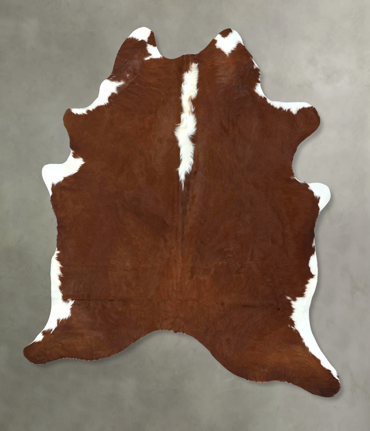 Hereford XX-Large Brazilian Cowhide Rug 8'2"H x 6'5"W #B20870 by Hudson Hides