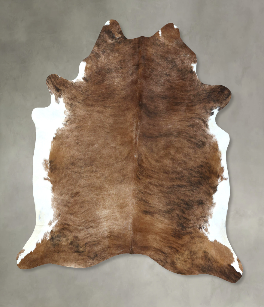 Medium Brindle XX-Large Brazilian Cowhide Rug 8'2"H x 6'8"W #B20871 by Hudson Hides