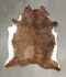 Medium Brindle XX-Large Brazilian Cowhide Rug 8'2