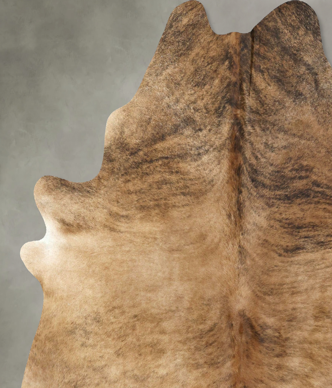 Medium Brindle XX-Large Brazilian Cowhide Rug 7'11"H x 6'7"W #B20872 b