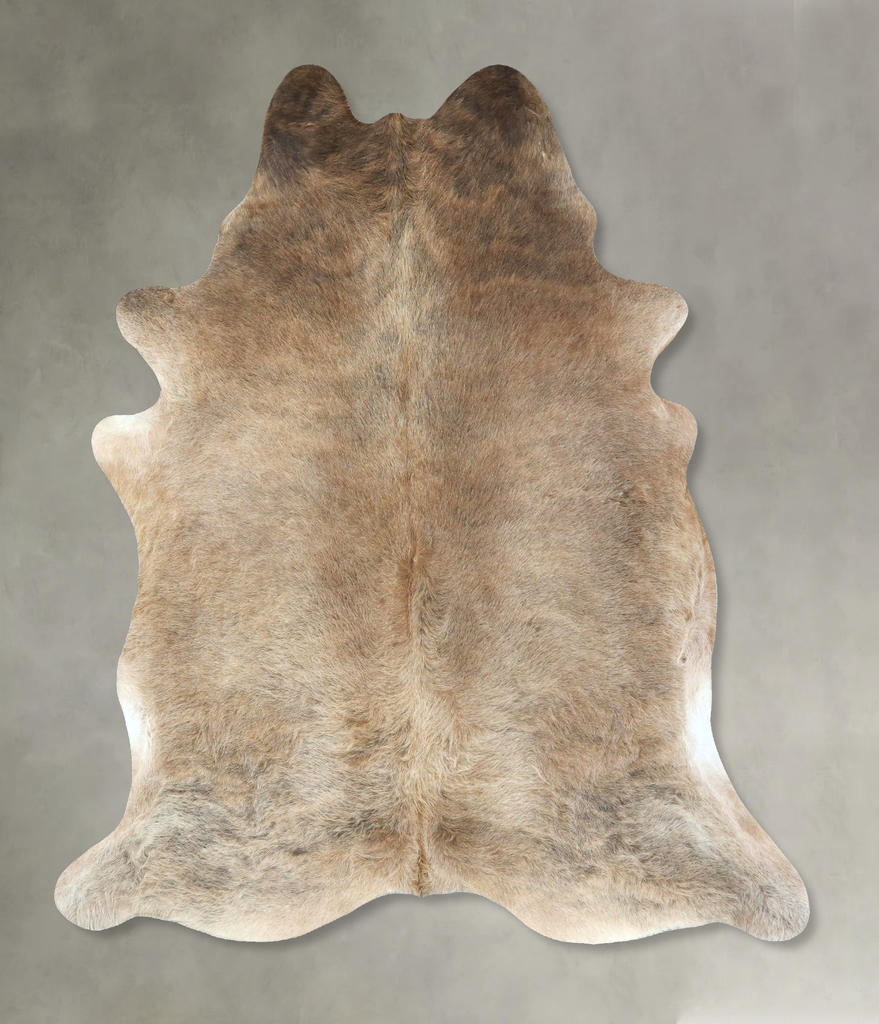 Light Caramel X-Large Brazilian Cowhide Rug 7'9"H x 6'6"W #B20886 by Hudson Hides