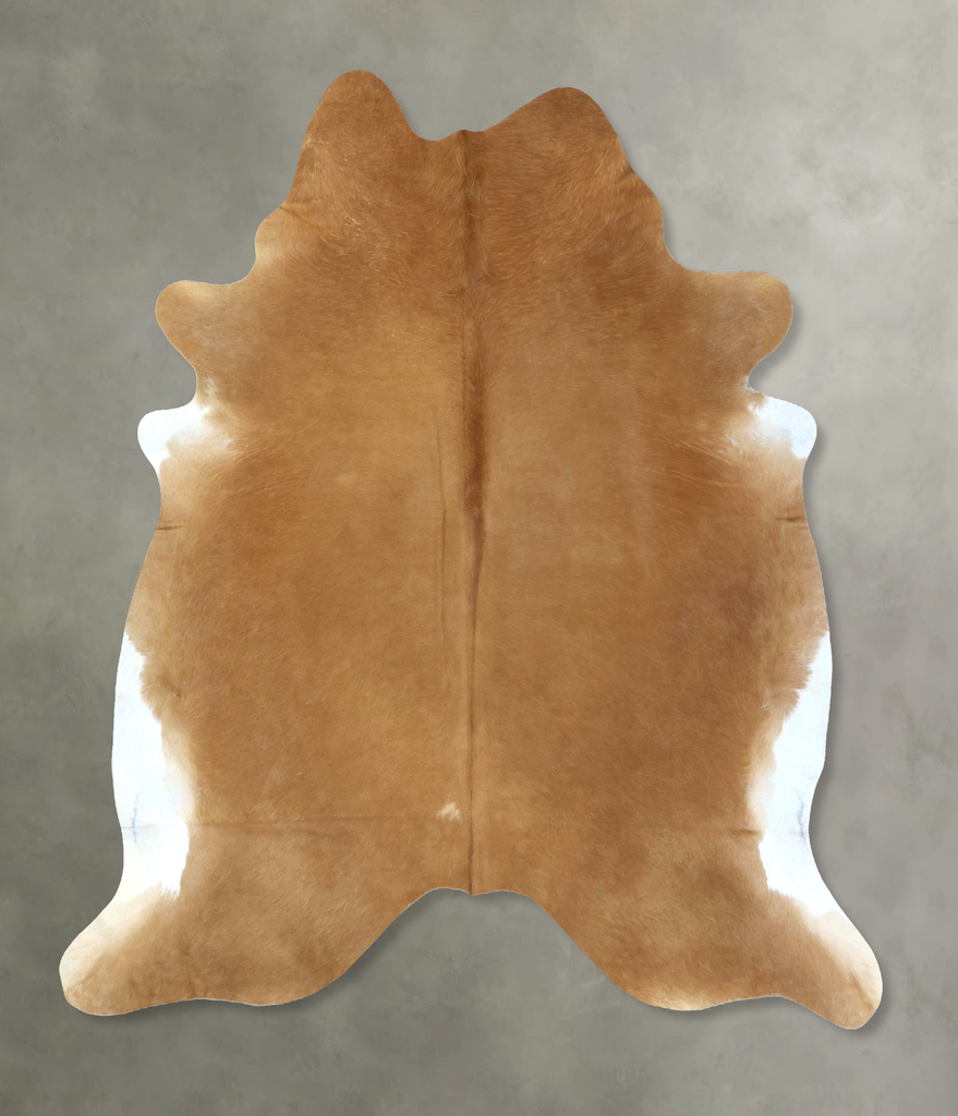 Solid Brown XX-Large Brazilian Cowhide Rug 7'9"H x 6'10"W #B20887 by Hudson Hides