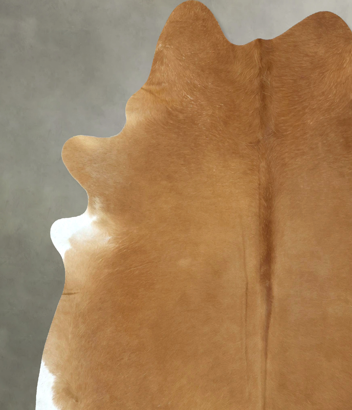 Solid Brown XX-Large Brazilian Cowhide Rug 7'9"H x 6'10"W #B20887 by Hudson Hides