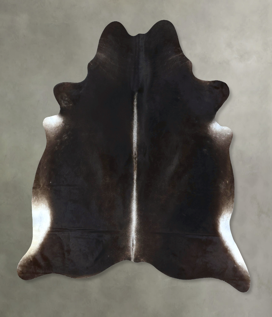 Chocolate XX-Large Brazilian Cowhide Rug 7'10"H x 6'8"W #B20892 by Hudson Hides
