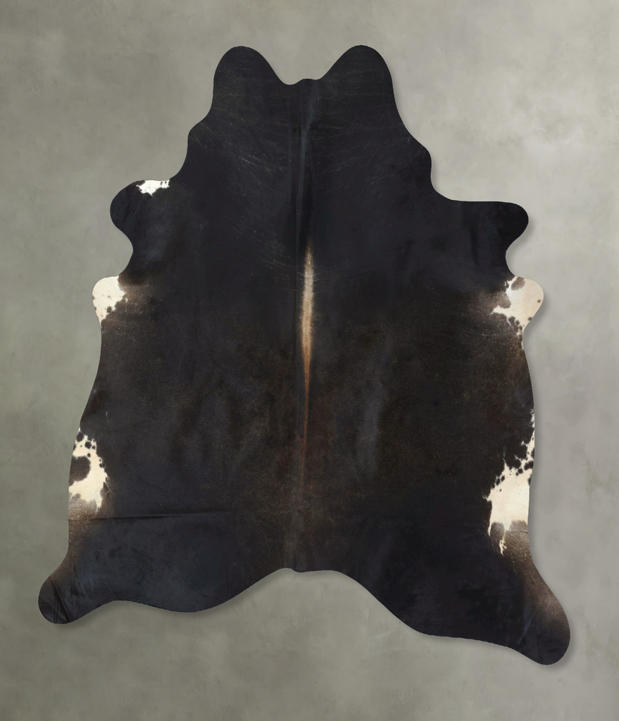 Chocolate XX-Large Brazilian Cowhide Rug 7'6"H x 6'11"W #B20894 by Hudson Hides