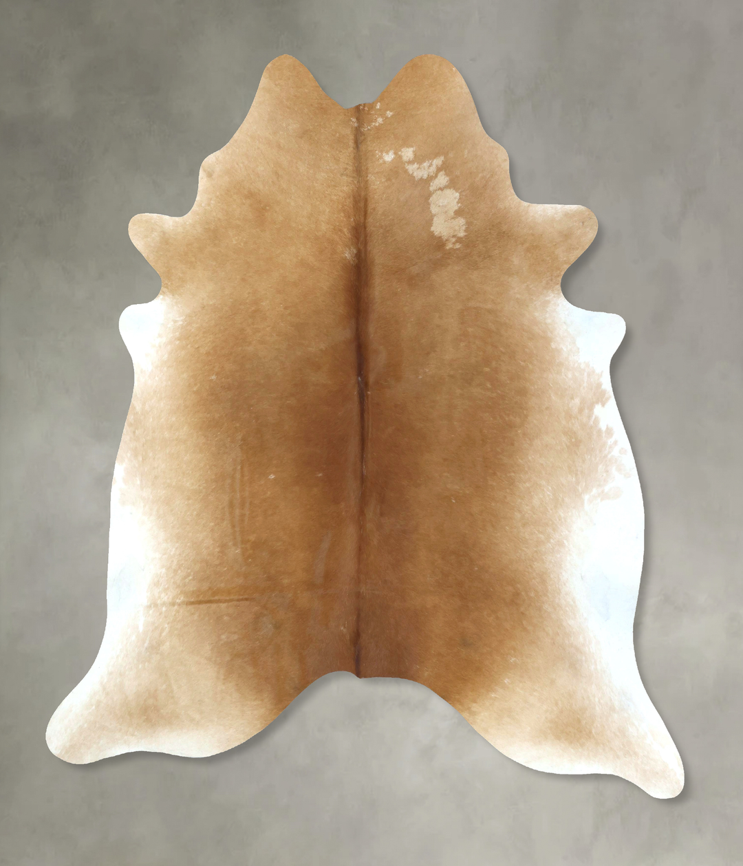 Beige XX-Large Brazilian Cowhide Rug 7'10"H x 6'9"W #B20901 by Hudson 