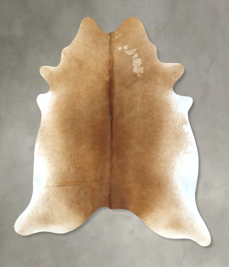 Beige XX-Large Brazilian Cowhide Rug 7'10"H x 6'9"W #B20901 by Hudson Hides