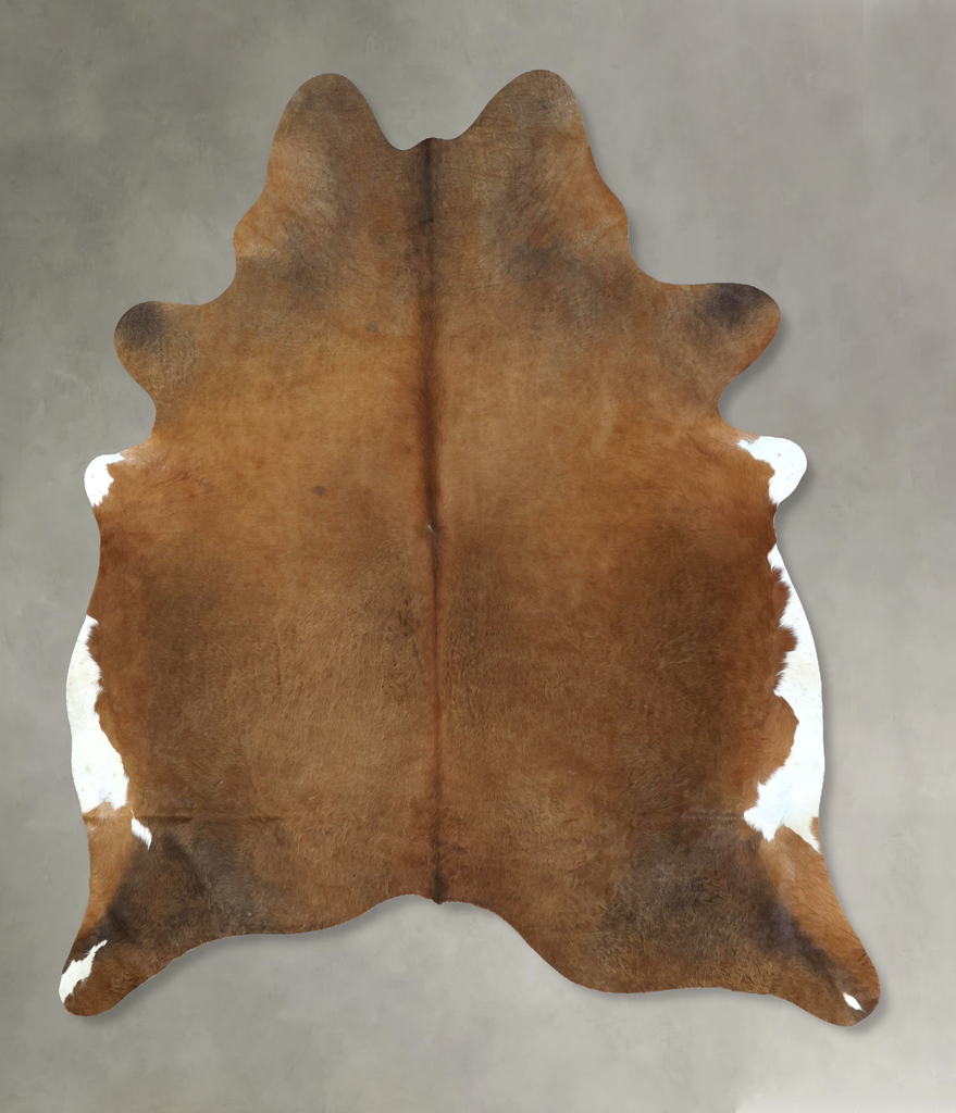 Chocolate XX-Large Brazilian Cowhide Rug 8'0"H x 7'0"W #B20902 by Hudson Hides