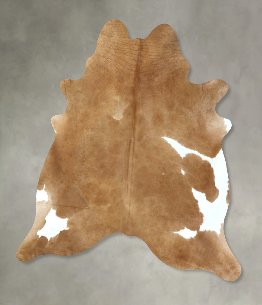 Beige XX-Large Brazilian Cowhide Rug 8'11"H x 7'3"W #B20904 by Hudson Hides