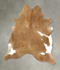 Beige XX-Large Brazilian Cowhide Rug 8'11