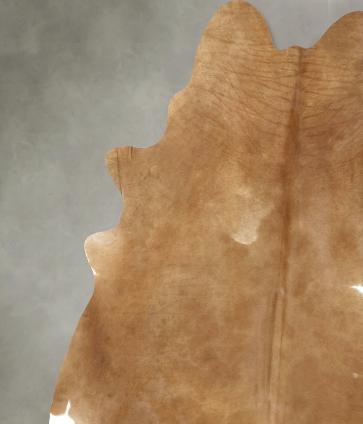 Beige XX-Large Brazilian Cowhide Rug 8'11"H x 7'3"W #B20904 by Hudson Hides