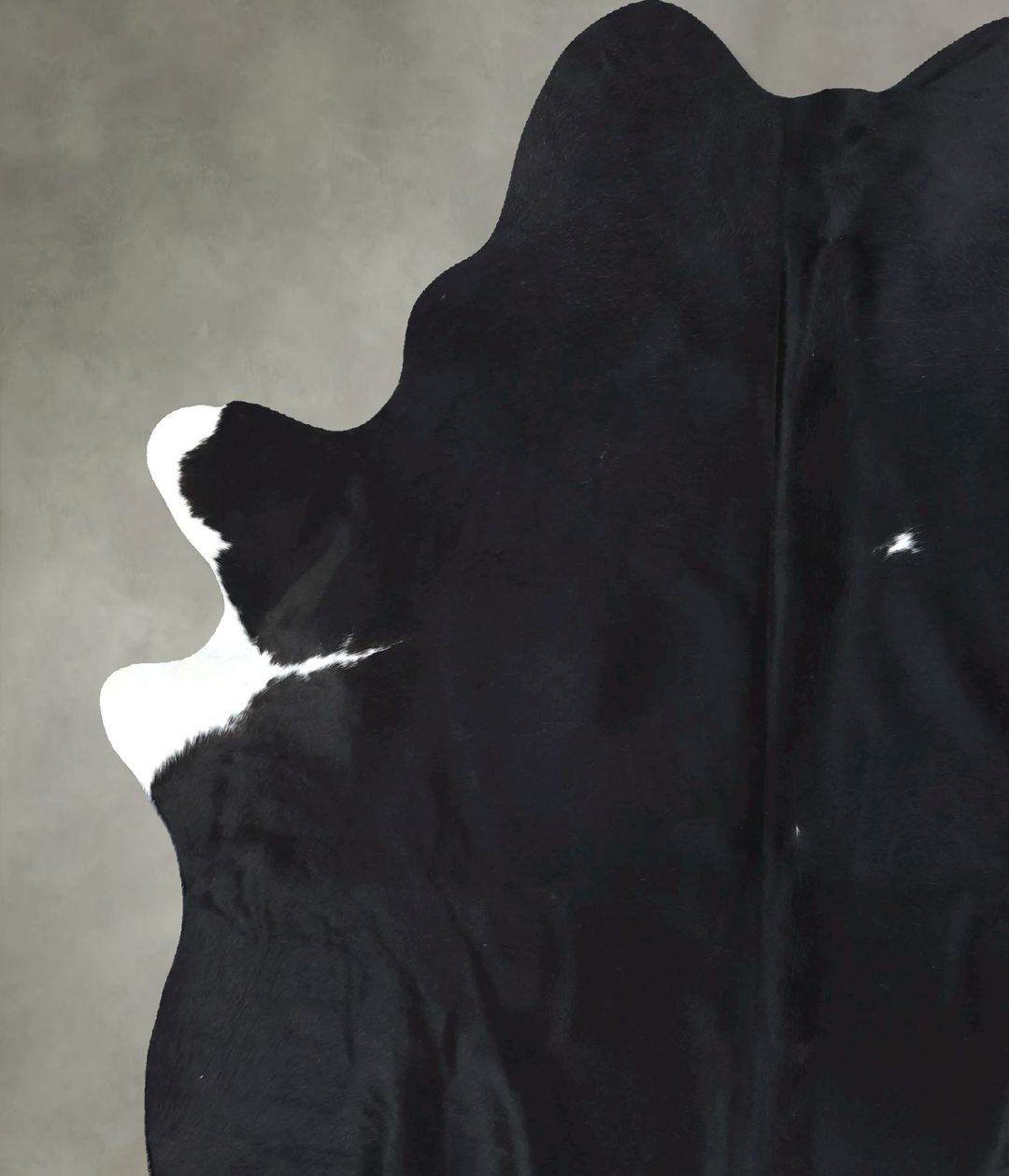 Black and White X-Large Brazilian Cowhide Rug 8'0"H x 6'1"W #B20905 by