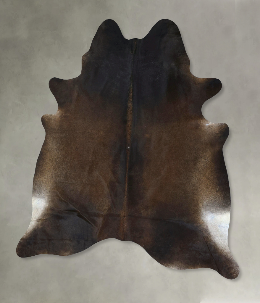 Chocolate XX-Large Brazilian Cowhide Rug 8'9"H x 7'6"W #B20906 by Hudson Hides