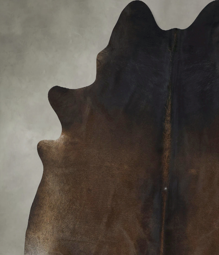 Chocolate XX-Large Brazilian Cowhide Rug 8'9"H x 7'6"W #B20906 by Hudson Hides