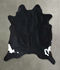Solid Black XX-Large Brazilian Cowhide Rug 8'1