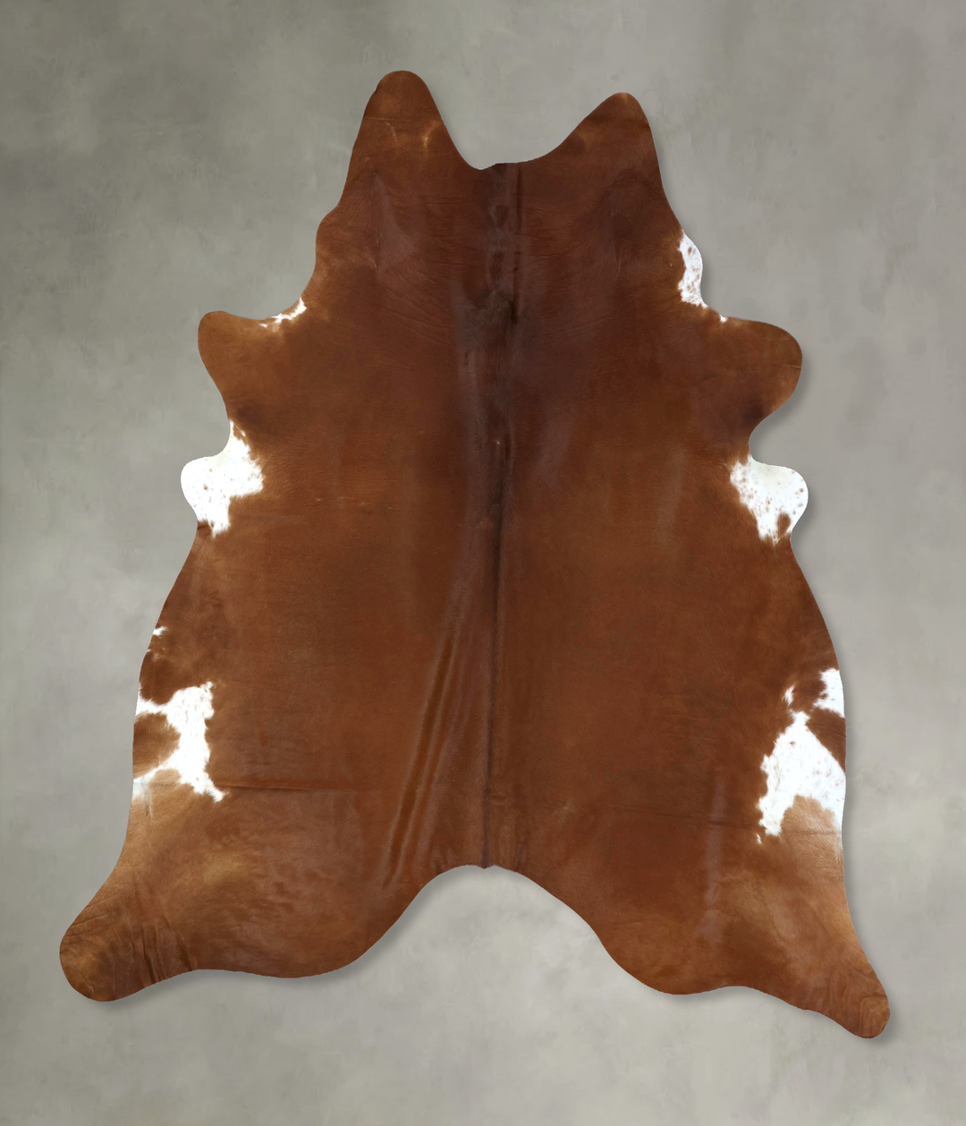 Solid Brown XX-Large Brazilian Cowhide Rug 8'11"H x 7'9"W #B20917 by H