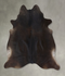 Chocolate X-Large Brazilian Cowhide Rug 7'3