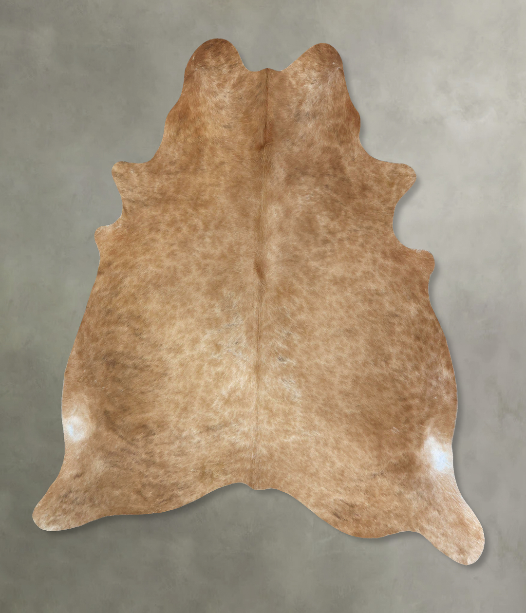 Beige XX-Large Brazilian Cowhide Rug 7'9"H x 6'11"W #B20921 by Hudson 