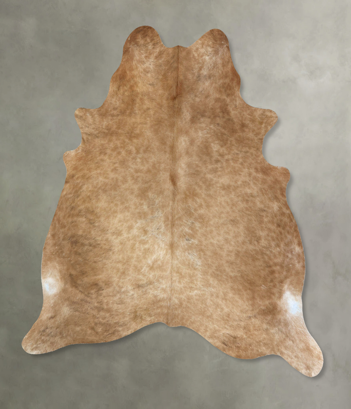 Beige XX-Large Brazilian Cowhide Rug 7'9"H x 6'11"W #B20921 by Hudson Hides