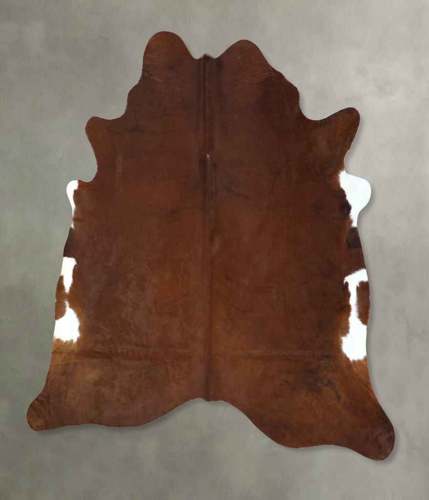 Medium Brindle XX-Large Brazilian Cowhide Rug 7'2"H x 7'0"W #B20924 by Hudson Hides